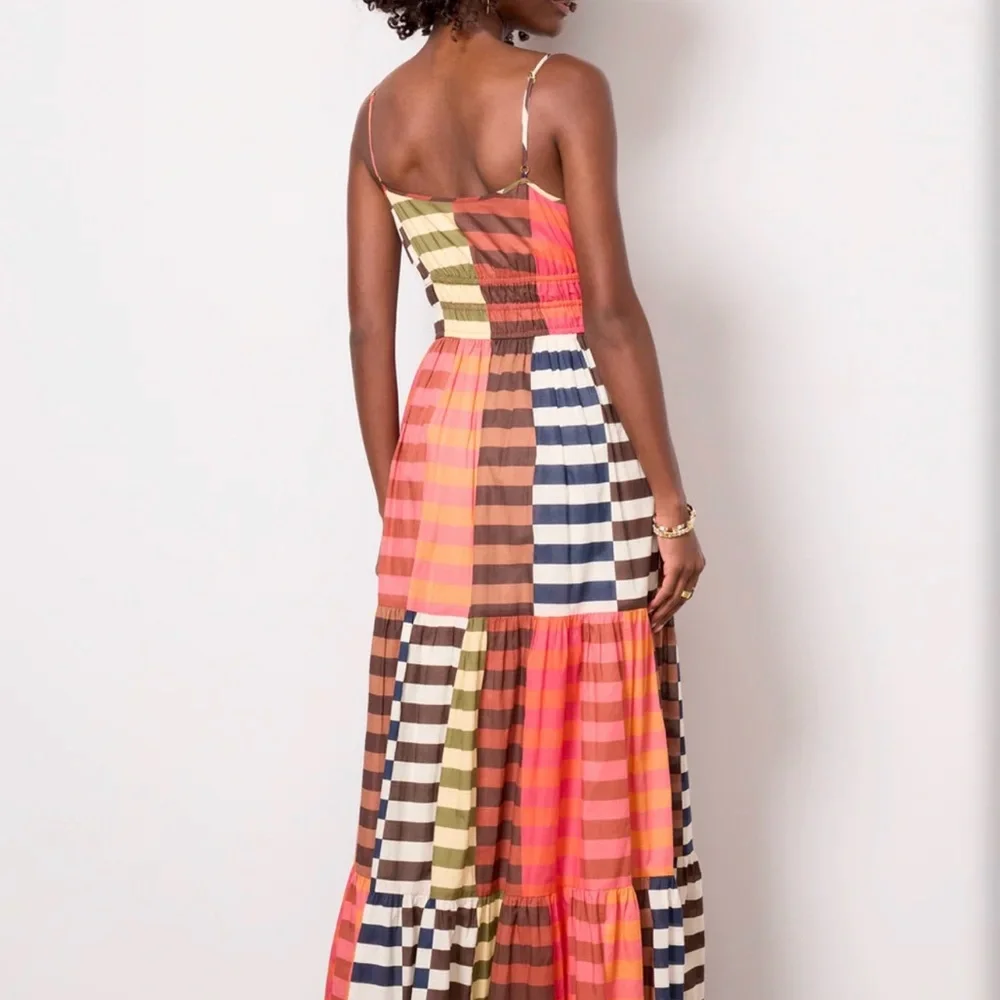 Hutch Multicolor Striped Maxi Dress M NWT - Picture 4 of 10